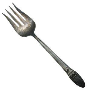 1847 Rogers Bros‎ Individual Dessert Chipped Beef Fork First Love Silverplate
